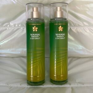 Bath & Body Works Waikiki Beach Coconut Fine France Mist X2